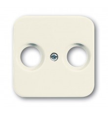 Плата центральная (накладка) для TV-FM розетки, серия Busch-Duro 2000 SI, цвет слоновая кость  1724-0-2865   2CKA001724A2865  ABB
