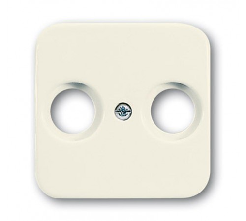 Плата центральная (накладка) для TV-FM розетки, серия Busch-Duro 2000 SI, цвет слоновая кость  1724-0-2865   2CKA001724A2865  ABB