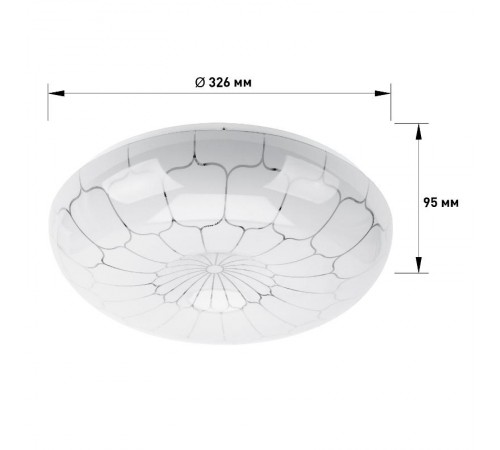 Светильник потолочный светодиодный SPB-6-24-6,5K Pautina 24Вт 6500K  Б0054070  ЭРА