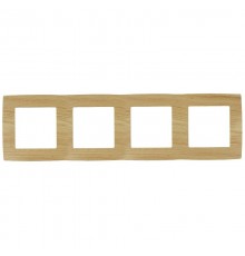 Рамка на 4 поста 12-5004-11  ,  сосна  Б0019149  ЭРА