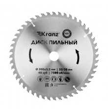 Диск пильный 300 мм х 48 зуб х 32/30 мм  KR-92-0133  Kranz