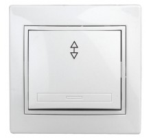 1Э-103-01 Intro Переключатель, 10А-250В, СУ, б.л., Plano, белый  Б0038824  Intro