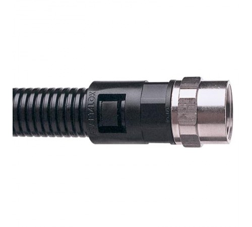 Фитинг AL54/PG48/SFA/BL, прямой поворотный, полиамид 66/никел.латунь, черный, резьба PG48, d54, 2 шт. в пачке  7TCA296000R1298  ABB