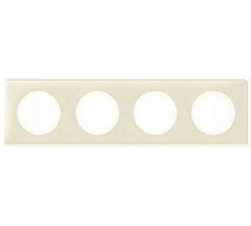 Celiane Сл. кость глянец Рамка 4-я (2+2+2+2 мод)  066624  Legrand