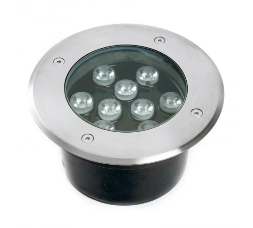 Светильник тротуарный 10W, AC/DC12V, 4000К, D160*H90mm, внутренний диаметр: 110mm, IP 67, SP2803  48347  FERON