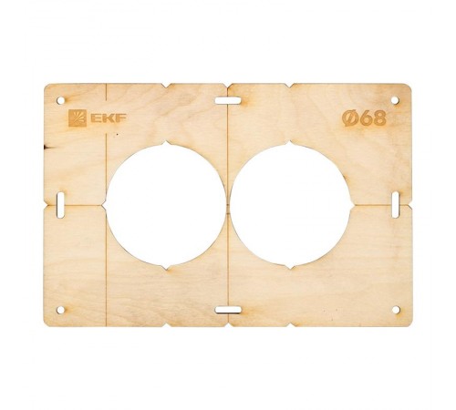 Комплект шаблонов для подрозетников диаметром 68 мм  Expert  sh-d68-k  EKF