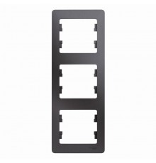 Glossa Графит Рамка 3-ая, вертикальная  GSL001307  SE