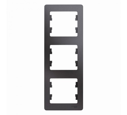 Glossa Графит Рамка 3-ая, вертикальная  GSL001307  SE