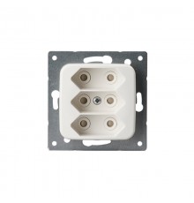 Розетка 3я, без заземл. 2,5А 250В  2TKA000974G1  ABB