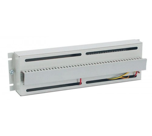 Панель WZ-4983-01-00-011 PS-3U с DIN-рейкой,тип TS-35,1ряд,18 единиц 17.5мм,3U 19",с задним кабельным организатором,сер. (RAL 7035)  36192  Zpas