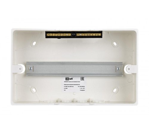 Корпус пласт. навесной прозр. дв. 1 ряд 13 мод. IP41 ЩРН-П  31063DEK  DEKraft