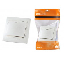 Выключатель 1 кл. с подсветкой 10А белый "Таймыр"   SQ1814-0004  TDM