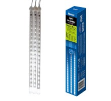 Занавес светодиодный "Падающие звезды" ULD-E2403-144/DTK WHITE IP44 METEOR  соед.  2х03м. 8 нитей. белый свет. шнур прозр.  11119  Uniel