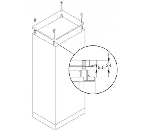 Проставки для вентиляции шкафа (IP20)  AE1015  ABB
