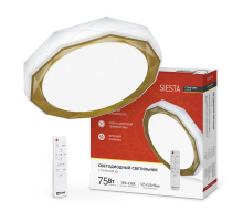 Светильник светодиодный COMFORT SIESTA 75Вт 230В 3000-6500K 6000Лм 500x100мм с пультом ДУ  4690612035161  IN HOME