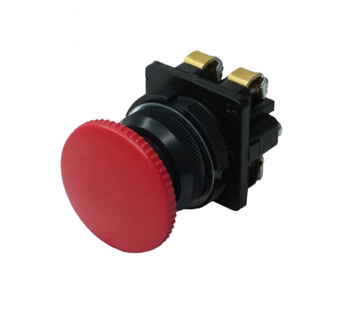 КЕ-021 У3 исп.2, красный, 1з+1р, гриб без фиксации, IP40, 10А, 660В, выключатель кнопочный (ЭТ)  ET511659  Электротехник