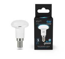 Лампа светодиодная R39 4W 370lm 6500K Е14 LED 1/10/100  106001304  Gauss