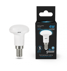 Лампа светодиодная R39 4W 370lm 6500K Е14 LED 1/10/100  106001304  Gauss