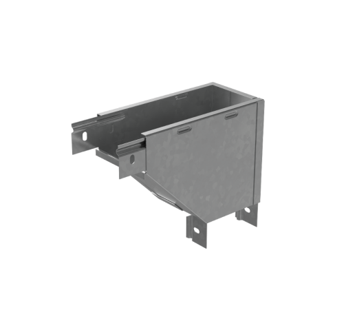 Угол вертикальный внешний R 50х100 мм с разворотом трассы на 90 град "ПЛЮС"  VLPDplus90-50-100-R  КМ-профиль