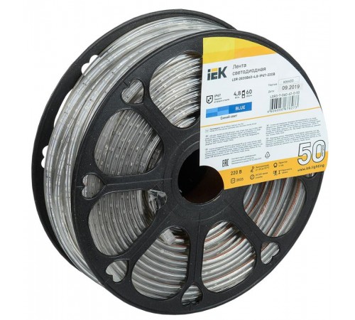 Лента светодиодная 50м LSR-2835B60-4,8-IP67-220В  LSR3-7-060-67-0-50  IEK