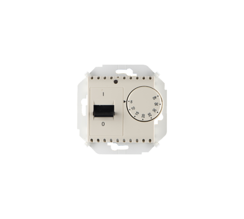 Simon 15 Сл. кость Регулятор для тёплого пола, с зондом, 16А, 230В, 3600Вт, 5-40град, IP20  1591775-031  Simon