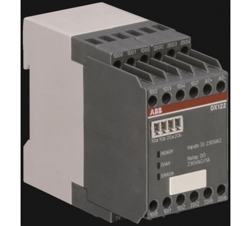 Модуль В/В UMC100, 8DI ~230В/4DO-Реле/1AO, DX122  1SAJ622000R0101  ABB