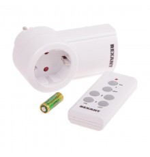 Радиоуправляемая розетка c пультом RX-001 (один пульт, одна розетка)  10-6020  REXANT