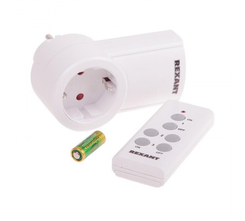 Радиоуправляемая розетка c пультом RX-001 (один пульт, одна розетка)  10-6020  REXANT
