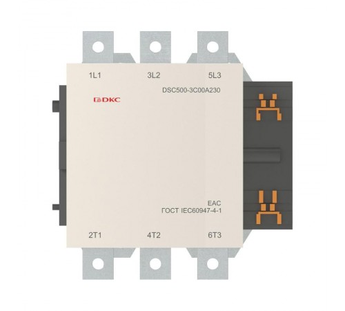 Магнитный контактор DSC500-3C00A230 500А 250кВт (AC3)  кат 220В AC  DSC500-3C00A230  DKC