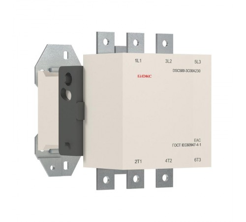 Магнитный контактор DSC500-3C00A230 500А 250кВт (AC3)  кат 220В AC  DSC500-3C00A230  DKC