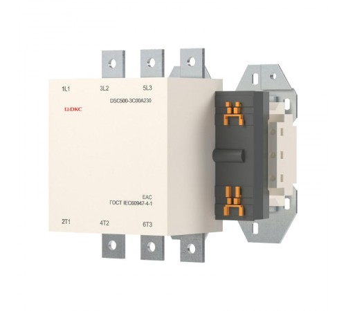 Магнитный контактор DSC500-3C00A230 500А 250кВт (AC3)  кат 220В AC  DSC500-3C00A230  DKC