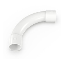 Соединитель угловой белый d32 мм (5шт/125шт уп/кор)  PR13.0468  Промрукав