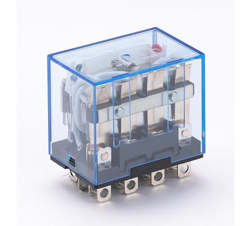 Промежуточное реле 4 конт. с инд. LED 10А 12В AC ПР-  23212DEK  DEKraft