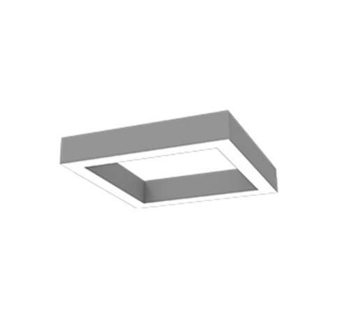 Светодиодный светильник Х-line квадратный подвесной 40 Вт 3000 К 575x575x100 мм металлик с рассеивателем опал  V1-R0-0S828-02OP0-4004030  VARTON