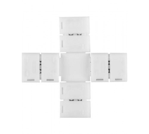 Комплект Х коннекторов с соединителем для светодиодной ленты RGB LD192 (5050/10мм) (мин упак 10шт)  23139  Feron