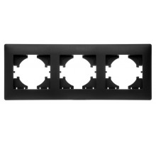 Bravo РАМКА 3-местная,  цвет графит.  С1030-010  GUSI Electric