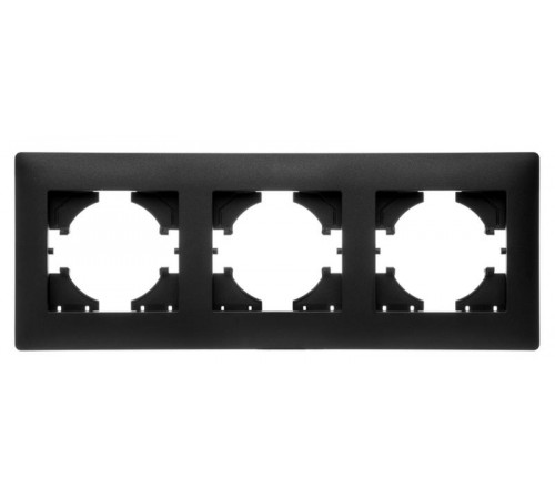 Bravo РАМКА 3-местная,  цвет графит.  С1030-010  GUSI Electric