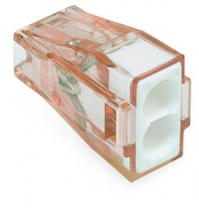 Клемма 2-проводная соединители PUSH WIRE для распред коробок, ож. проводников до 4 мм (уп/100шт)  773-602  WAGO