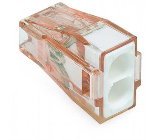 Клемма 2-проводная соединители PUSH WIRE для распред коробок, ож. проводников до 4 мм (уп/100шт)  773-602  WAGO