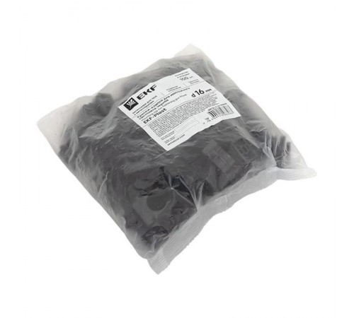 Крепеж-клипса для монтажного пистолета d16 мм (100 шт) черная  derjp-z-16-black  EKF