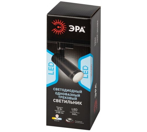 Светильник светодиодный трековый однофазный TR59 - 3040 BK светодиодный 30Вт 4000К черный  Б0054448  ЭРА