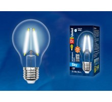 Лампа светодиодная LED-A60-15W/4000K/E27/CL PLS02WH LED. "груша" прозр. Серия Sky. 4000К .  UL-00005850  Uniel