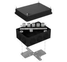 Коробка огнестойкая для о/п 40-0310-FR1.5-10 Е15-Е120 RAL9005 150х110х70 (6 шт/кор) черная  40-0310-9005-FR1.5-10  Промрукав
