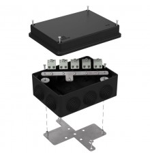 Коробка огнестойкая для о/п 40-0310-FR2.5-10 Е15-Е120 RAL9005 150х110х70 (6 шт/кор) черная  40-0310-9005-FR2.5-10  Промрукав