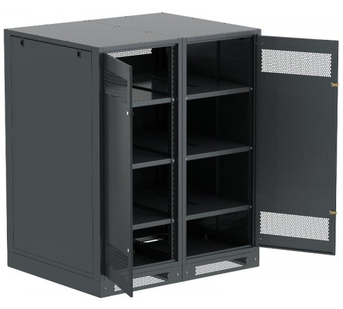 ITK LINEA B Шкаф (пустой) 1450х1200мм дверь двуст. мет. чер.  LB05-14H29-2M  ITK