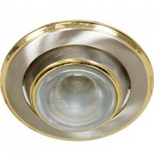 Светильник точечный встраиваемый декоративный 301-MR16 50W G5.3 титан-золото/ Titan-Gold  17522  Feron