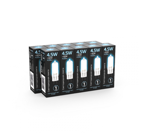 Лампа светодиодная Black LED G4 AC220-240V 4.5W 400lm 4100K Glass  107807204  Gauss