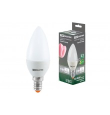 Лампа светодиодная LED 5Вт E14 220В 4000К FС37 свеча  SQ0340-0048  TDM