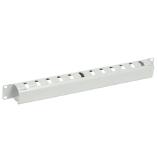 19" металлический кабельный органайзер с крышкой, 2U, серый  CO35-2MC  ITK