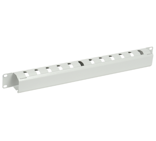 19" металлический кабельный органайзер с крышкой, 2U, серый  CO35-2MC  ITK